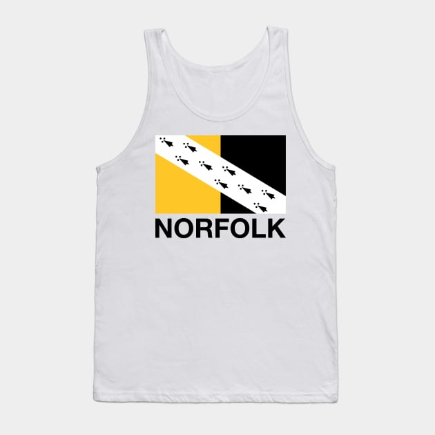 Norfolk County Flag - England Tank Top by CityNoir